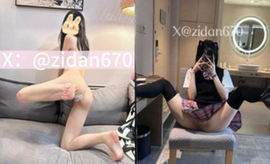 最新10月訂閱福利！推特S級小母狗【zidan670紫蛋】富二代的專享精盆，極品青春女神，公共廁所每次5元，歡迎來肏 (4)