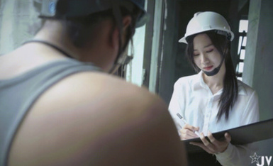 絕美JVID劇情片【薰草】工地水電工之狼狽圍奸黑絲包臀裙收驗員女神被迷昏強奸【AI增強4K】~1