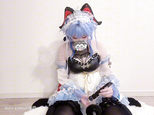 斓毒 - Cos甘雨 完整版 #福利姬 #自慰  #斓毒